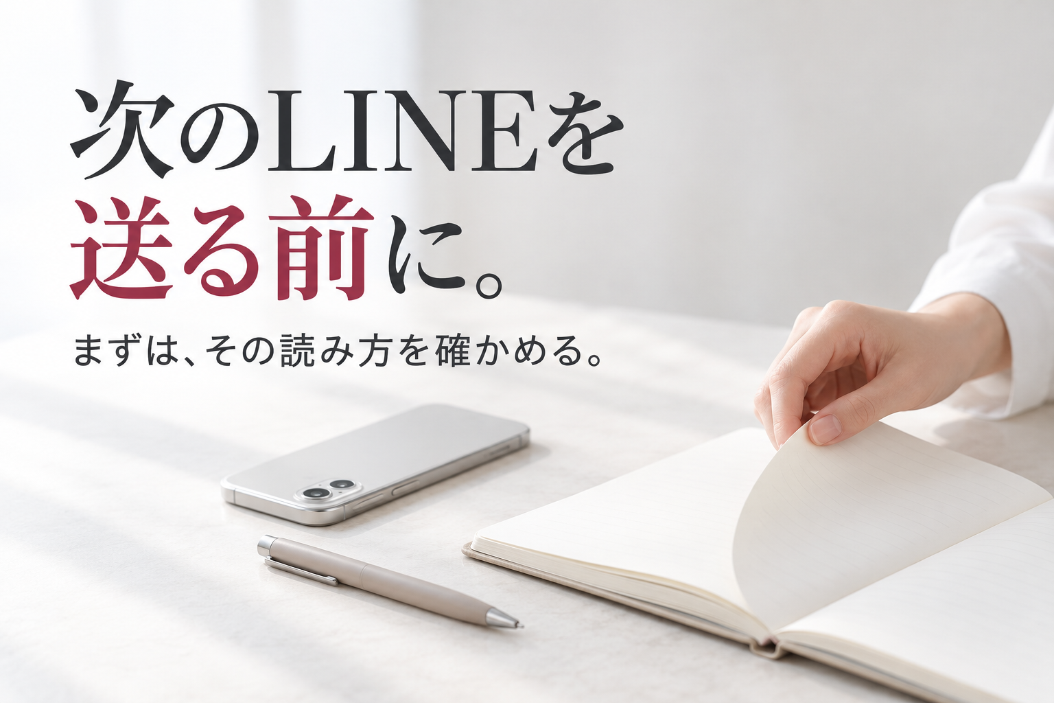 次のLINEを送る前に読み方を確かめる
